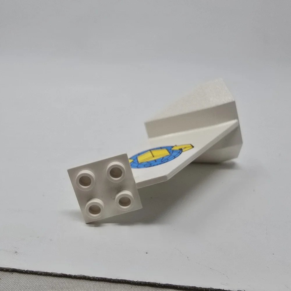 Lego Tail Wedge‎ Box and Arrows and Globe Pattern x1 4867pb04 - Picture 4 of 5